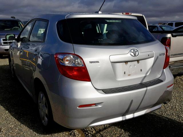 2T1KU40E39C015871 - 2009 TOYOTA COROLLA MA SILVER photo 3