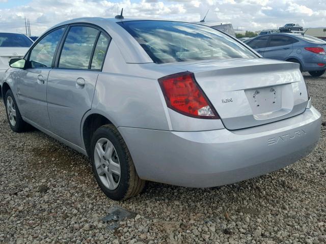 1G8AZ55F16Z122496 - 2006 SATURN ION LEVEL SILVER photo 3