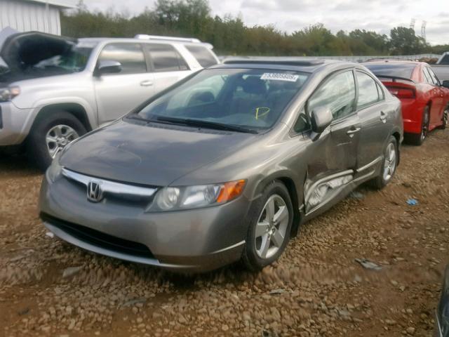 2HGFA16857H305494 - 2007 HONDA CIVIC EX GRAY photo 2