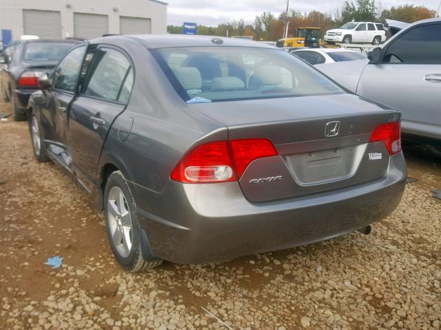 2HGFA16857H305494 - 2007 HONDA CIVIC EX GRAY photo 3