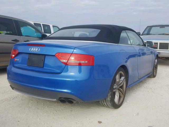 WAUVGAFH2AN010003 - 2010 AUDI S5 PRESTIG BLUE photo 4