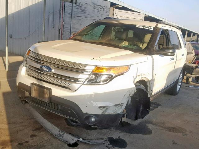 1FMHK8D87CGA64930 - 2012 FORD EXPLORER X WHITE photo 2