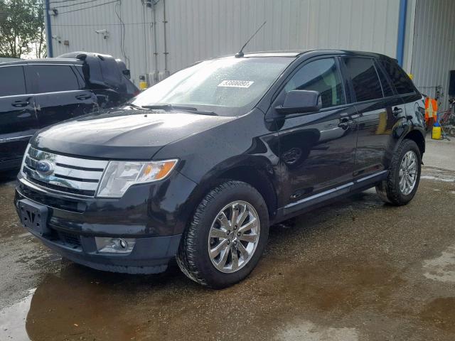 2FMDK4JC3ABB13111 - 2010 FORD EDGE SEL BLACK photo 2