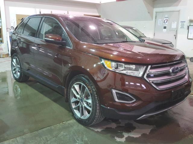 2FMPK4K89GBB88623 - 2016 FORD EDGE TITAN BURGUNDY photo 1