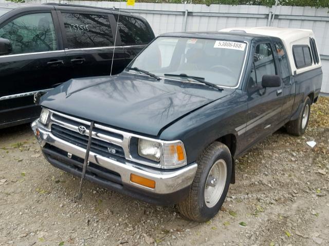 JT4VN93DXR5039916 - 1994 TOYOTA PICKUP 1/2 GREEN photo 2