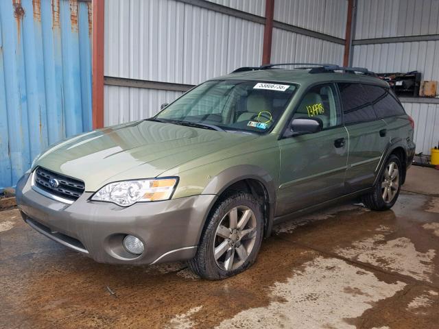 4S4BP61C077317130 - 2007 SUBARU LEGACY OUT GREEN photo 2