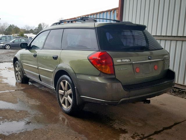 4S4BP61C077317130 - 2007 SUBARU LEGACY OUT GREEN photo 3