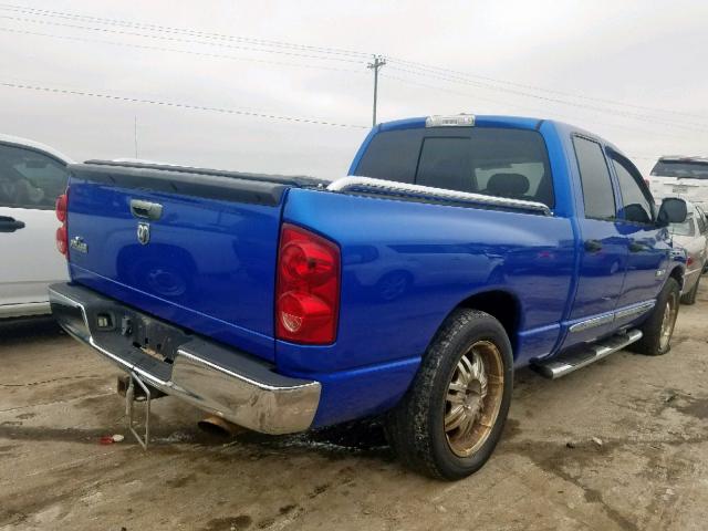 1D7HA18228J154328 - 2008 DODGE RAM 1500 S BLUE photo 4