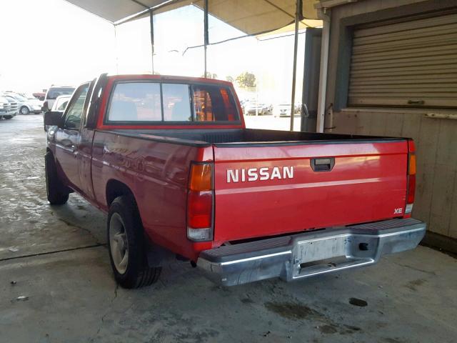 1N6SD16S0TC336274 - 1996 NISSAN TRUCK KING RED photo 3