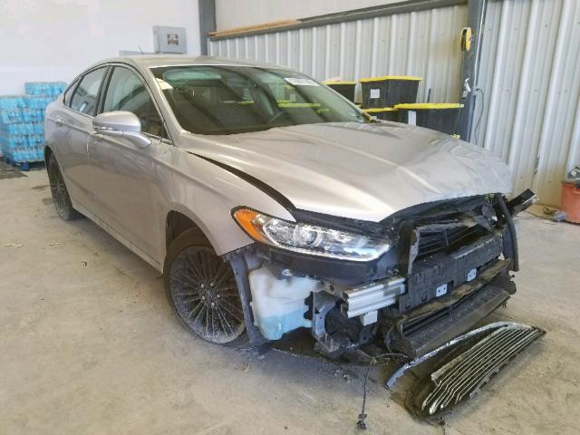 1FA6P0HDXE5399657 - 2014 FORD FUSION SE SILVER photo 1