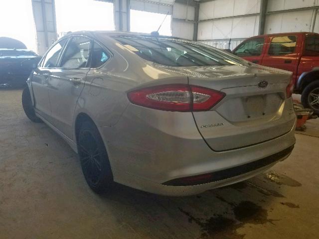 1FA6P0HDXE5399657 - 2014 FORD FUSION SE SILVER photo 3