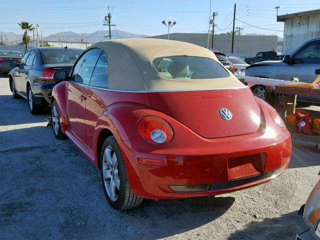 3VWSG31Y46M332956 - 2006 VOLKSWAGEN NEW BEETLE Qırmızı foto 3