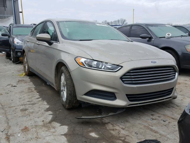 3FA6P0G79FR180294 - 2015 FORD FUSION S GOLD photo 1