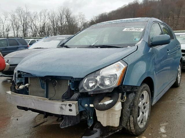 5Y2SP67019Z400039 - 2009 PONTIAC VIBE TEAL photo 2