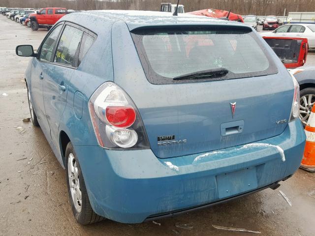 5Y2SP67019Z400039 - 2009 PONTIAC VIBE TEAL photo 3