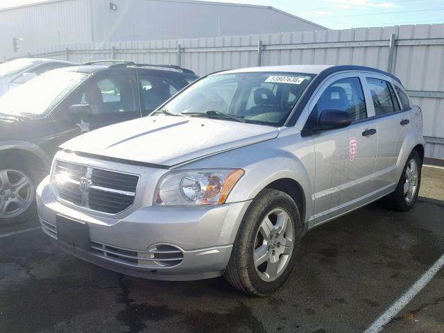 1B3HB48B68D724288 - 2008 DODGE CALIBER SX SILVER photo 2