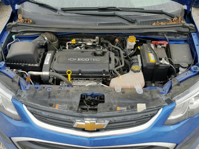 1G1JB5SH1J4108533 - 2018 CHEVROLET SONIC LS BLUE photo 7