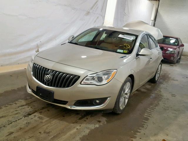 2G4GN5EX8E9264160 - 2014 BUICK REGAL PREM TAN photo 2