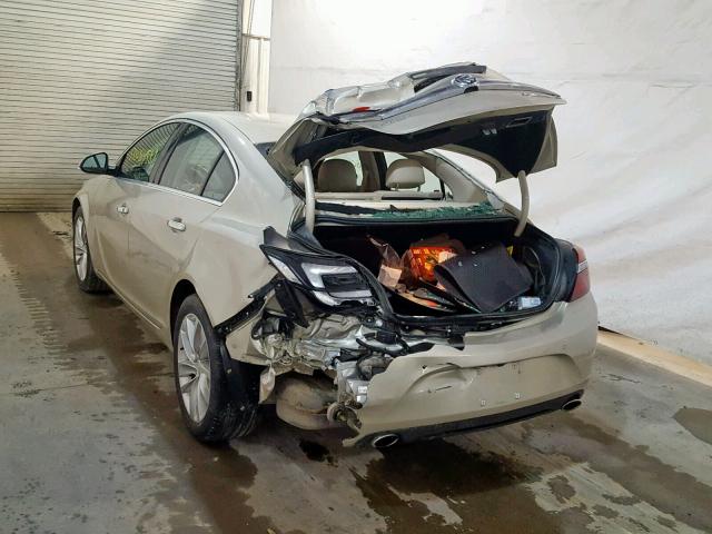 2G4GN5EX8E9264160 - 2014 BUICK REGAL PREM TAN photo 3