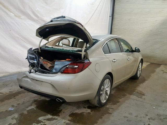 2G4GN5EX8E9264160 - 2014 BUICK REGAL PREM TAN photo 4