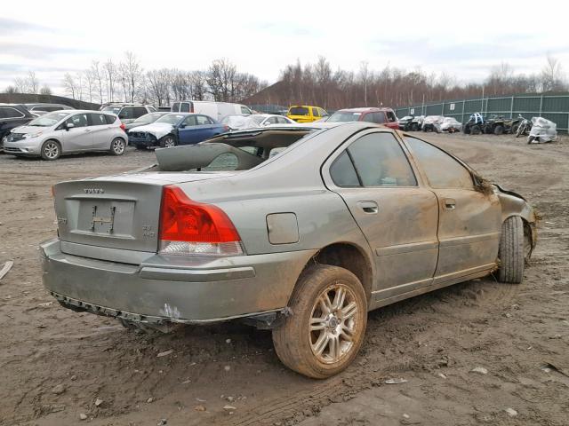 YV1RH592772611508 - 2007 VOLVO S60 2.5T GREEN photo 4