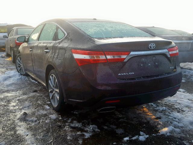 4T1BK1EB2FU172868 - 2015 TOYOTA AVALON XLE MAROON photo 3