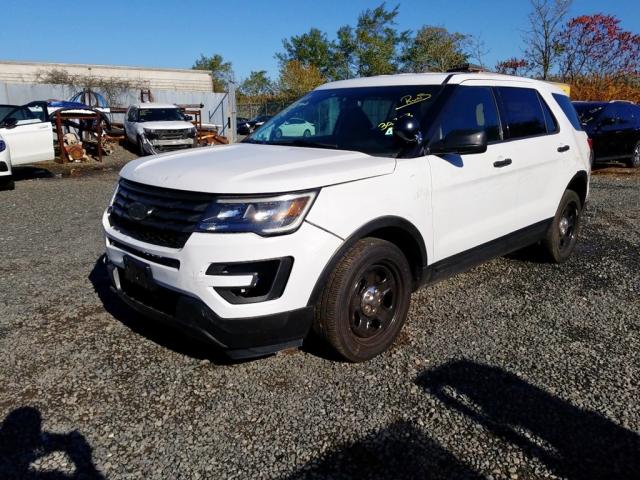 1FM5K8AR0HGC56939 - 2017 FORD EXPLORER P WHITE photo 10