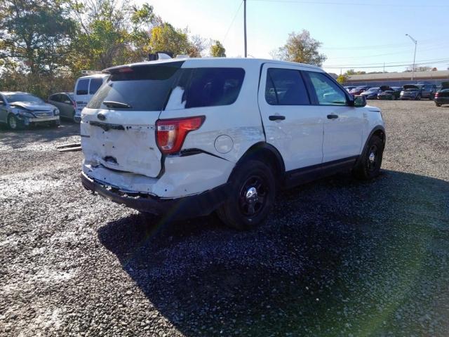 1FM5K8AR0HGC56939 - 2017 FORD EXPLORER P WHITE photo 4