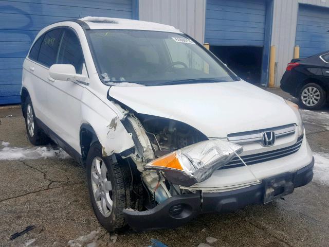 JHLRE48737C091780 - 2007 HONDA CR-V EXL WHITE photo 1