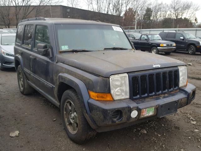1J8HG48K96C149843 - 2006 JEEP COMMANDER BLUE photo 1
