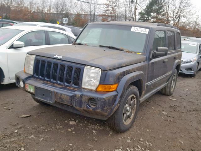1J8HG48K96C149843 - 2006 JEEP COMMANDER BLUE photo 2