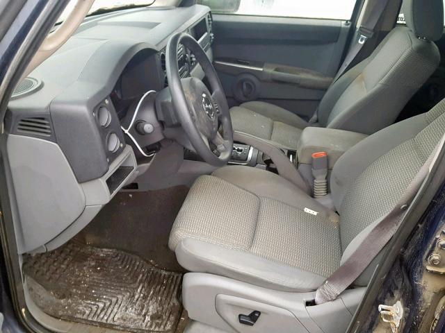 1J8HG48K96C149843 - 2006 JEEP COMMANDER BLUE photo 5
