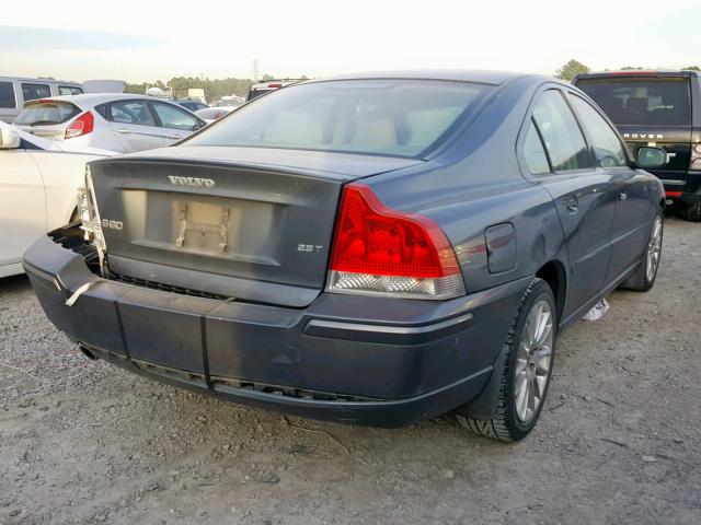 YV1RS592272619615 - 2007 VOLVO S60 2.5T GRAY photo 4