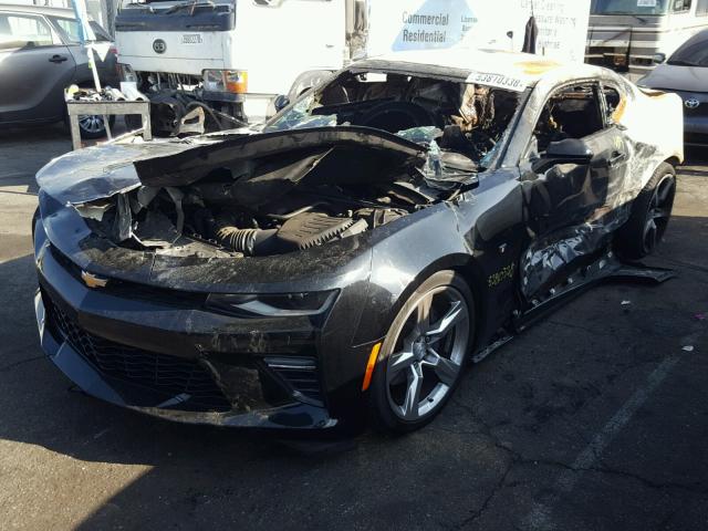 1G1FF1R79H0106031 - 2017 CHEVROLET CAMARO SS BLACK photo 2