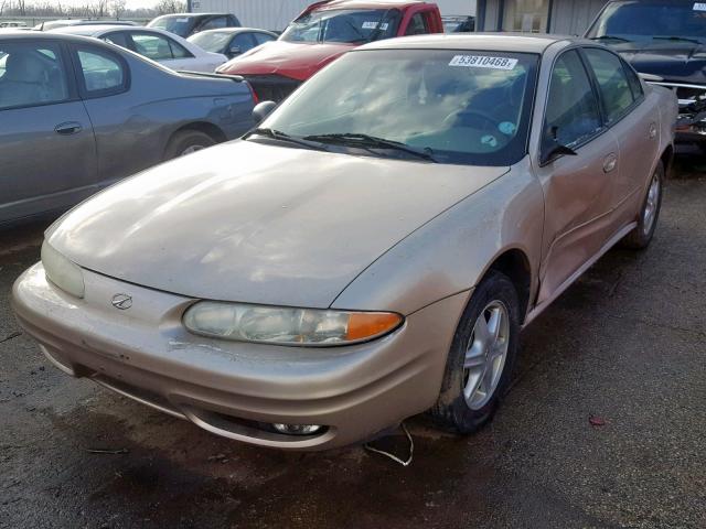 1G3NL52F53C308604 - 2003 OLDSMOBILE ALERO GL BEIGE photo 2