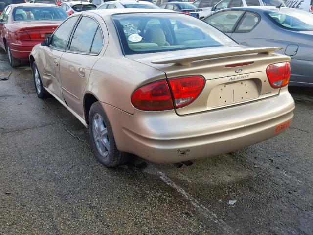 1G3NL52F53C308604 - 2003 OLDSMOBILE ALERO GL BEIGE photo 3