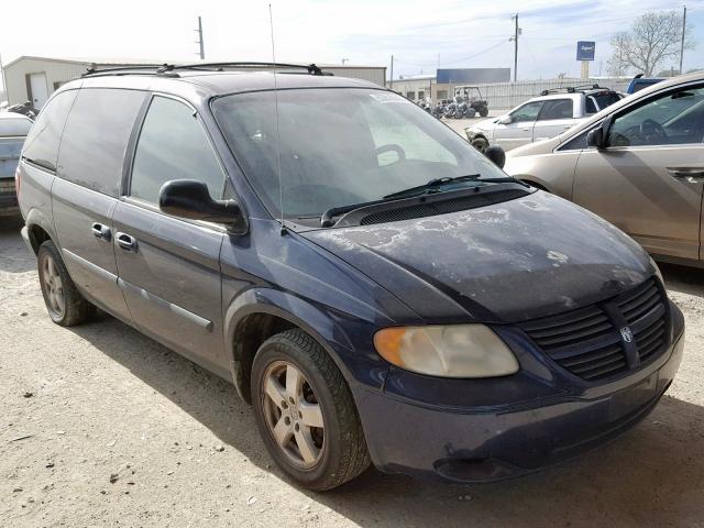 1D4GP45R45B151561 - 2005 DODGE CARAVAN SX BLUE photo 1