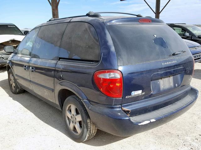 1D4GP45R45B151561 - 2005 DODGE CARAVAN SX BLUE photo 3