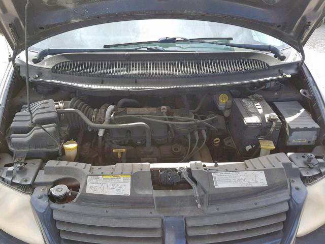 1D4GP45R45B151561 - 2005 DODGE CARAVAN SX BLUE photo 7