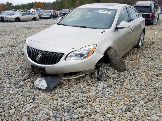 2G4GN5EX4E9263071 - 2014 BUICK REGAL PREM BURGUNDY photo 2