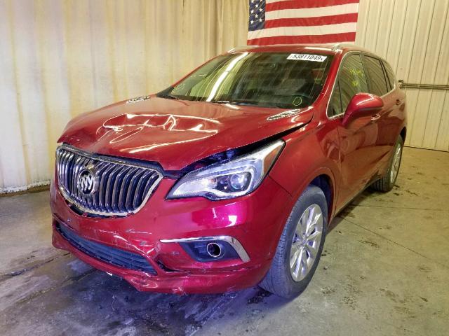 LRBFXBSA5HD201743 - 2017 BUICK ENVISION E RED photo 2