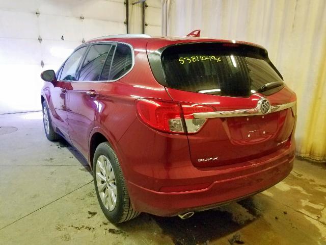 LRBFXBSA5HD201743 - 2017 BUICK ENVISION E RED photo 3