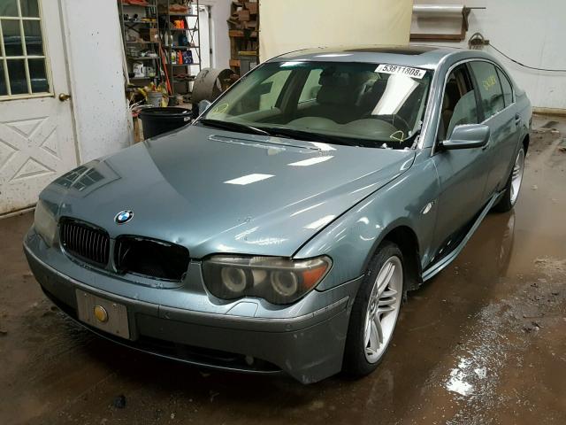 WBAGN83505DK11346 - 2005 BMW 760 LI TEAL photo 2