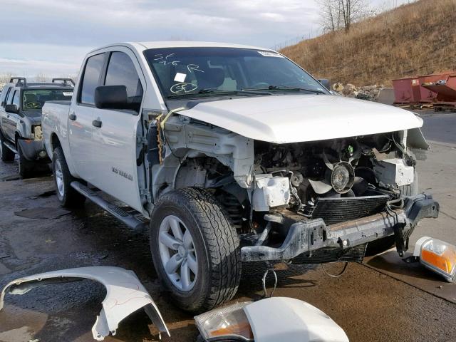 1N6BA0EJ5BN305276 - 2011 NISSAN TITAN S WHITE photo 1