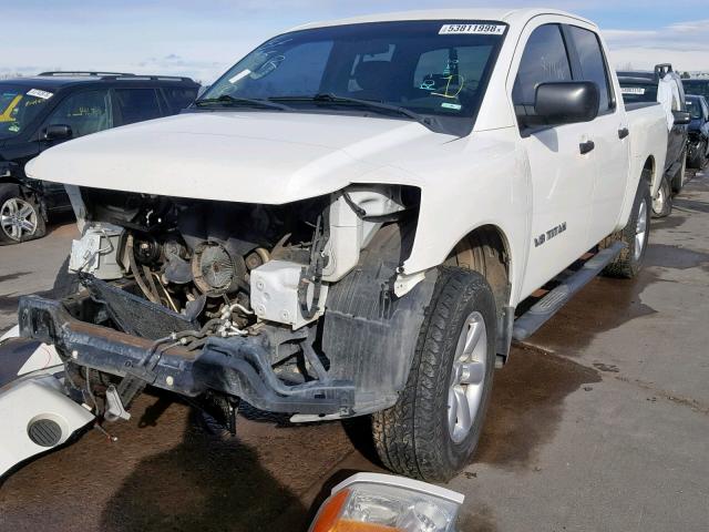 1N6BA0EJ5BN305276 - 2011 NISSAN TITAN S WHITE photo 2