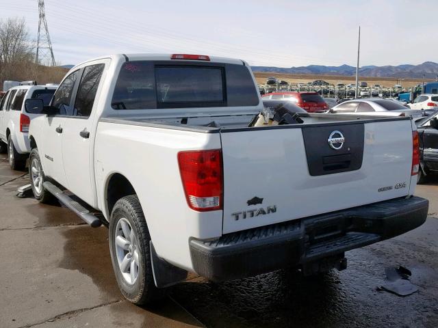 1N6BA0EJ5BN305276 - 2011 NISSAN TITAN S WHITE photo 3