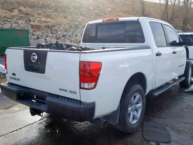 1N6BA0EJ5BN305276 - 2011 NISSAN TITAN S WHITE photo 4