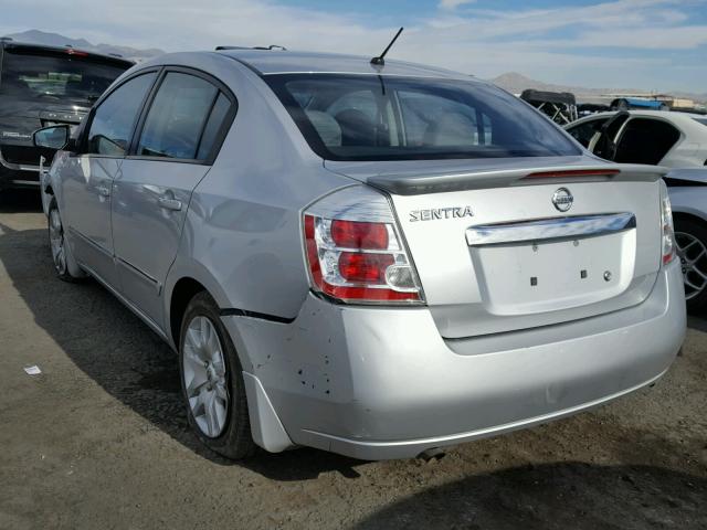 3N1AB6AP5CL753207 - 2012 NISSAN SENTRA 2.0 SILVER photo 3