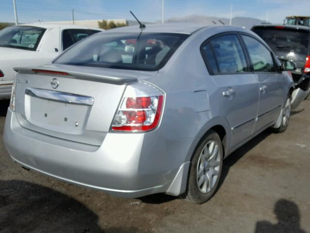 3N1AB6AP5CL753207 - 2012 NISSAN SENTRA 2.0 SILVER photo 4