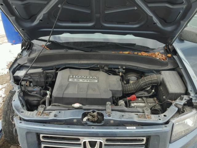 2HJYK16298H524455 - 2008 HONDA RIDGELINE BLUE photo 7